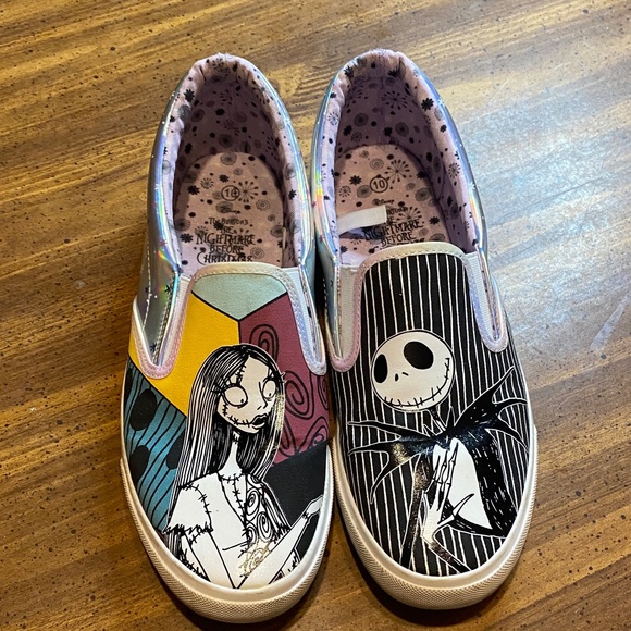 Disney Women's Multicolor Slip-On Sneakers The Nightmare before Christmas shoes - Picture 7 of 7